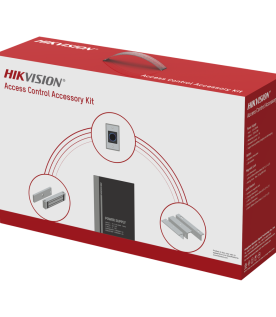 Kit HIKVISION para para Control de Acceso / Fuente 12 Vcd 2 A + Botón de Salida + Chapa Magnética 600 Lbs / Para Instalación de Control de Acceso Autónomo (Facial Min Moe, Teclados, Lectores de Huella, Etc...)