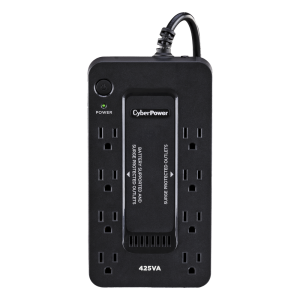 UPS de 425 VA/255 W, Topología Standby, Entrada 120 Vca NEMA 5-15P, Tipo Gabinete Compacto, Con 8 Tomas NEMA 5-15R