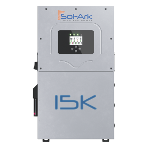 Inversor Hibrido SOL-ARK, 15 Kw, 220 Vcc, Fase Dividida, IP65, Entrada de Baterías a 48 Vcc
