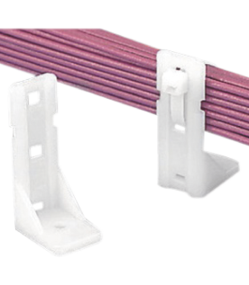 Sujetador-Separador Pan-Post de Nylon 6.6, Para Fijación de Mazos de Cables con Cinchos, Uso Interior, Color Natural, 1 Pieza