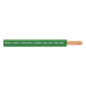Cable THW-LS / Calibre 6 AWG / 19 Hilos / Color Verde / Bobina 100 m (328 ft)