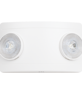 Luz de Emergencia LED / Doble LED 1W 150 lúmenes / Batería Ni-Cd 3.6V 900mAh / 90 min Autonomía / Voltaje Universal 127-240 VAC / UL 5VA / Blanco