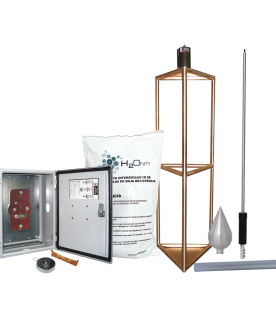 Kit de Pararrayo con Punta con Diámetro de Protección de 300 metros.
