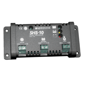 Controlador de Carga Solar PWM 10 A / 12 VCC / Desconexión Automática / IP22 / Protección Integral / Bajo Consumo 8 mA