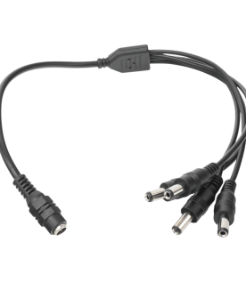 Cable con Conector Jack Hembra de 3.5 mm con 4 Salidas de Jack Macho (Divisor de Energía) / Tipo Pulpo / 4 Conectores Macho / 1 Conector Hembra / Jack de 3.5 mm
