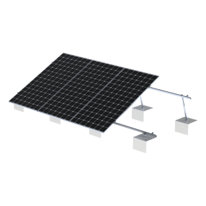 Sistema de Montaje Solar VEKTOR21 / Estructura Ajustable Aluminio AL6005-T5 / Patas Frontales y Ajustables / Ángulos 10°-30° / Torque 11-13 Nm