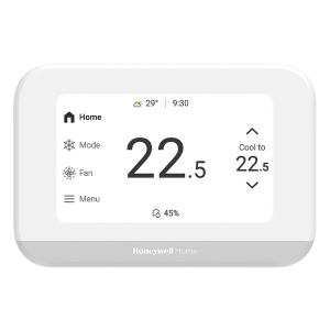 Termostato inteligente con pantalla táctil de 4.3 pulgadas, sensor de humedad, hasta 3H/2C bomba de calor, Wi-Fi, Bluetooth y Matter, color blanco