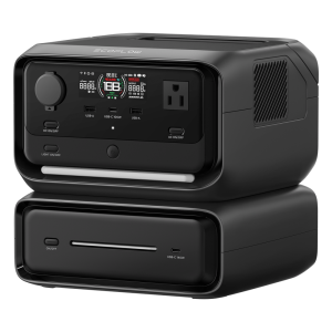EcoFlow River 3 Plus | Estación de Energía Portátil 572Wh Litio LFP / 4 AC 800W (Max. 1600W) / 1 USB-C 100W / 3 USB -A 12W / Cargador de Coche 10A, 126W Max. / Conectividad WiFi y Bluetooth (App) / Carga Solar 220W Max.