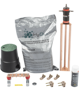Kit de tierra física modelo TG30AB con Electrodo Magnetoactivo, capacidad: 30 AMP