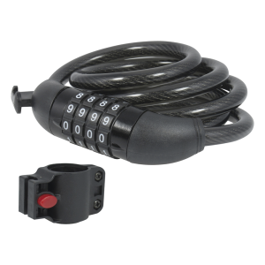 Candado de Cable de Combinación/ Longitud 120 cm / Nivel de seguridad 3/ Discos Programables.