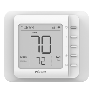 Termostato Inteligente LoRaWAN para HVAC / 4 Etapas Calefacción + 2 Refrigeración / Compatible con Bombas de Calor y Calderas / Control Inalámbrico de Largo Alcance / Automatización de Edificios (BMS)