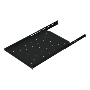 Charola Ajustable para Rack de 19" de 4 postes de 1 Unidad de Espacio. Profundidad de 633 a 816 mm