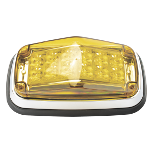 Luz de advertencia 8 X 4", Color Ámbar, IP67, SAE, Ideal para Ambulancias