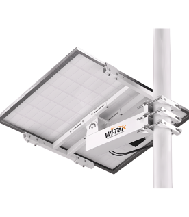 Soporte/Montaje para Panel Solar WI-BRKP133 para Postes / Estructura Galvanizada SGCC 2 mm / Ajuste Ángulo 0-75° / Compatible Postes Redondos 76-133 mm y Cuadrados 50-130 mm / Paneles hasta 900 mm Ancho y 35 mm Grosor / Resistente Corrosivo