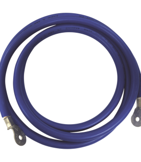 Cable para Baterías,  2.2 m Azul Calibre 2 AWG con Terminales de Ojo en Ambos Extremos