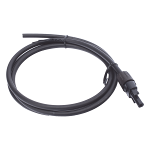 Cable Fotovoltaico 1.5 m, Negro, Calibre 10 AWG con Terminal MC4-H en un Extremo