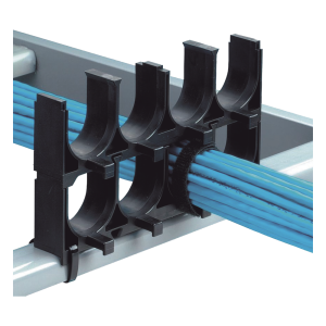Espaciador de Cables de Nylon 6.6, Con 1 Espacio de 1.25 in (31.8 mm) de Diámetro, Color Negro, 1 Pieza