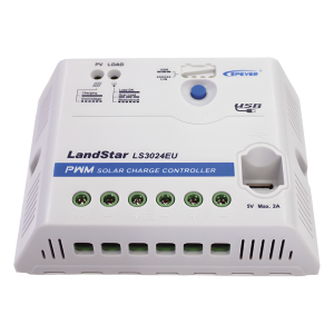 Controlador Solar PWM 12/24 V 30 A, Salida USB