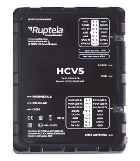 Localizador y Rastreador Vehicular GPS Avanzado / LTE Cat M1 (4G), 3G y 2G / Lectura de Computadora de Viaje en Vehículos Compatibles / CAN FMS, J1708 y J1939 / Sensores Bluetooth BLE 5.1 / RS232 y RS485 / Entradas Analógicas y RFID / Vehículos Ligeros