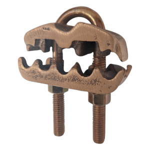 Conector para 3 Cables de Cobre (4 - 2/0 AWG) a Tubo o Varilla (5/8 in - 3/4 in).