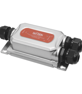 Extensor PoE para exterior / Entrada PoE de 90W y 2 salidas PoE de 60W y 30W / Protección IP68 / Ideal para Aplicaciones de CCTV