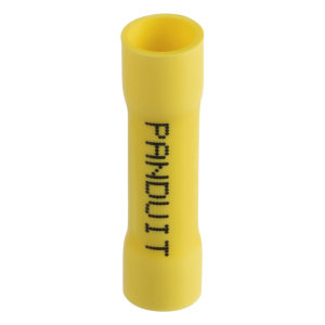 Conector de Empalme a Tope, Para Cables de 12 a 10 AWG, De Vinilo Aislado, Color Amarillo, Paquete de 25 Piezas