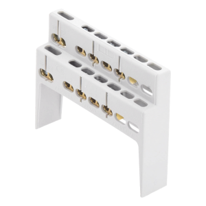 Soporte + Barra de Conexion (8 MOD) (8+2 ENTR.) IP40