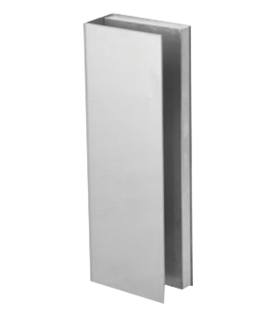 Montaje "U" para Puertas de Vidrio/ 3/4" de Grosor/ Para Chapas Magnéticas de 1200 lbs./ Ajuste por Opresores