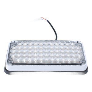 Luz de Advertencia de 7X3", Bicolor Rojo/Claro, Ideal para Ambulancias