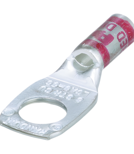 Zapata de compresión LCA8-56-L para cal. 8 Awg, Barreno para tornillo prisionero de 5/16, 1 Pz