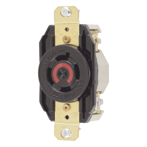 Receptáculo con Bloqueo de Media Vuelta Industrial 20 A 125/250 V CA / 3 Polos 4 Hilos / Nema L14-20R.
