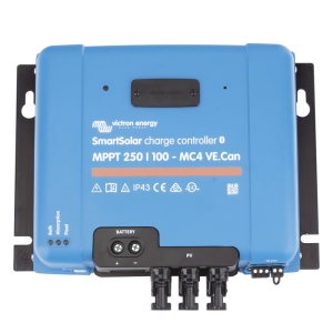SmartSolar MPPT 250/100-MC4. Controlador Solar MPPT 100A, Voltaje: 48 Vcc. Para uso con Inv. Cargadores Victron