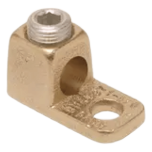 Conector de Cobre con tornillo de fijación para cable calibre 14 - 4 AWG y Tornillo de 1/4".
