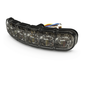 Luz Auxiliar Flexible de 12 LED, Rojo/Blanco, Lente Transparente