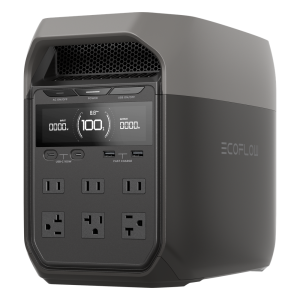 Estación de Energía Portátil Delta 3 1024Wh Litio LFP / 6 AC 1800 W (Max. 2600W con X-Boost) / 4 USB-C 100W / Capacidad para Aumentar Respaldo / Cargador de Coche 10A a 12.6V / Conectividad WiFi y Bluetooth (App) / Carga Solar 500W Max.