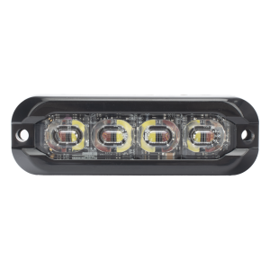 Luz Auxiliar Flexible de 8 LED, Rojo/Blanco, Lente Transparente