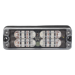Luz Auxiliar de 16 LED, Rojo/Azul, Lente Transparente