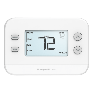 Termostato no programable de una etapa 1H/1C con placa de montaje UWP, serie FocusPRO N100