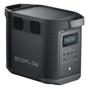Estación de Energía Portátil de 980Wh Litio LFP / 10 Puertos AC 500 W (Max. 1000W) / 2 USB-C 100W / Cargador de Coche 10A a 12.6V / Conectividad WiFi y Bluetooth (App) / Carga Solar 500W Max.