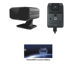 KIT Dashcam con sistema de control ADAS (asistencia de manejo) y Camara DMS con IA (JC170) / Multiples alarmas /Comunicación dos vías / ideal para flotas vehiculares / Facil instalacio / Incluye licencia vitalicia plataforma TrackSolidPro