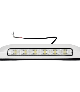 Luz de Escena, 6 LED, IP67, con bisel color blanco, Ideal para Ambulancias y Vehiculos de trabajo