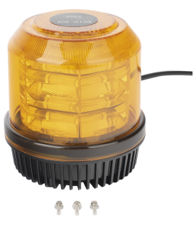 Burbuja brillante de 12 LEDs, color ambar, montaje fijo