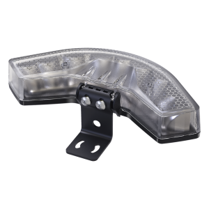 Luz Auxiliar Esquinera de 9 LED, Ambar, Lente Transparente, SAE