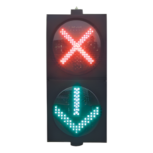 Semáforo Doble con Indicador Alto y Siga.