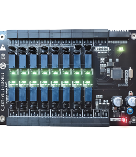 Expansor de 16 Relevadores / RS-485 / Compatible ZKEC10 / Hasta 58 Relevadores / 12VCC