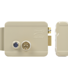 Cerradura Eléctrica / Incluye Llave / Derecha/ Con Botón integrado /Exterior