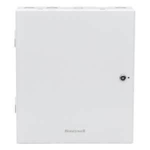 Controlador de acceso IP para 4 puertas con caja metálica, fuente de alimentación y batería incluidas, compatible OSDP v2 y Wiegand