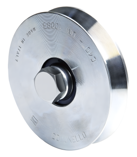 Rueda de 10 cm Para Puertas Corredizas de Hasta 220 Kg / Canal Tipo "V"