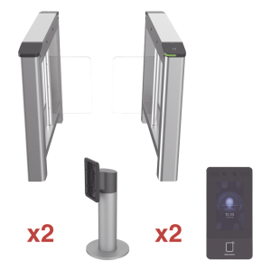Kit de Torniquete con Terminales Faciales incluidas / Montajes Incluidos /  Izquierdo y Derecho / Carril de 90 cms / 3,000,000 MCBF / 4 Pares de IR