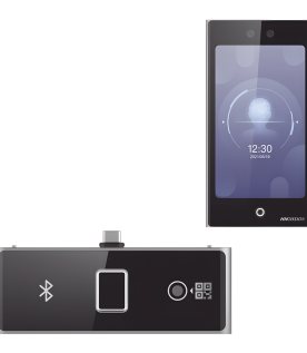 Terminal Facial Min Moe WiFi con pantalla de 7" y Lector de Huellas, Códigos QR y Bluetooth /  Exterior IP65 / 10,000 rostros y 50,000 tarjetas / Soporta módulo lector de Huella, QR y Bluetooth / HIK-IA